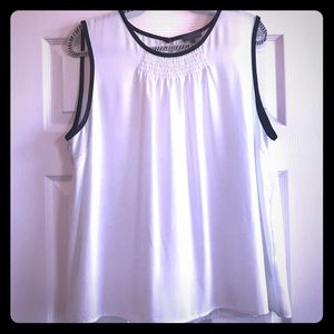 Vince Camuto White Sleeveless Top